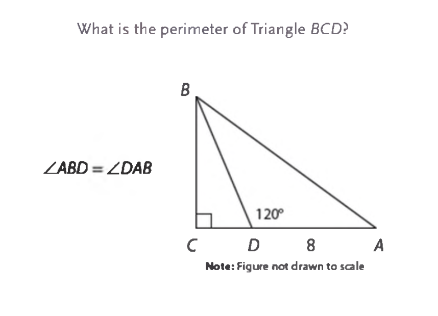 Solved What is the perimeter of Triangle BCD ? | Chegg.com