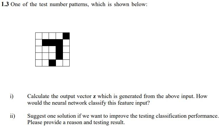 This problem is a variation of a pattern recognition | Chegg.com