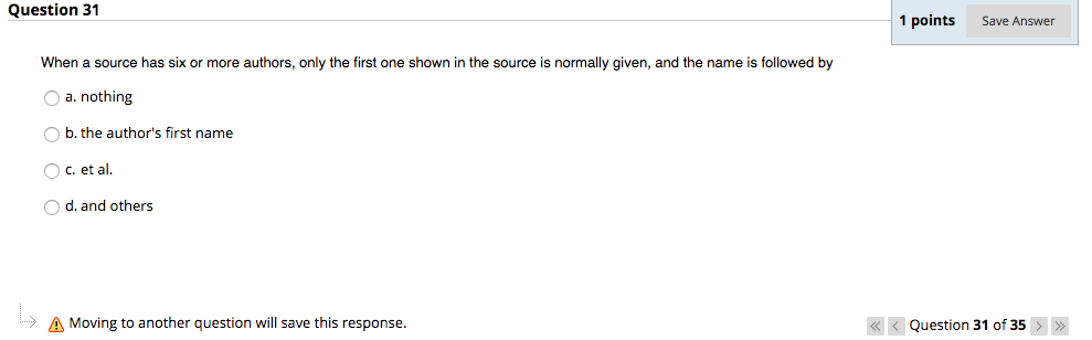 Solved Question 30 1 points Save Answer An article that has | Chegg.com