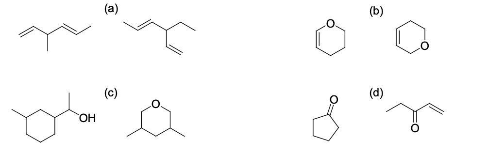 Solved For each pair of compounds, determine whether they | Chegg.com