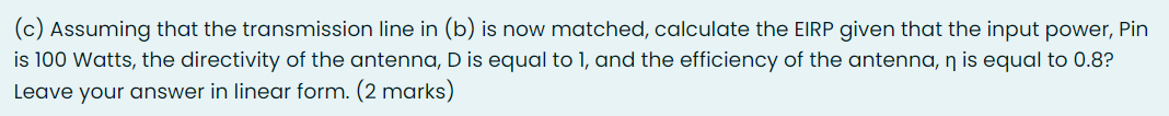 Solved (a) A 50 ohms transmission line is terminated with an | Chegg.com