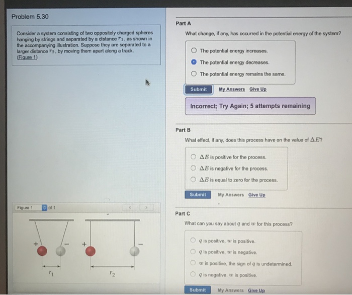 Solved Problem 5.30 Part A Consider a system consisting of | Chegg.com