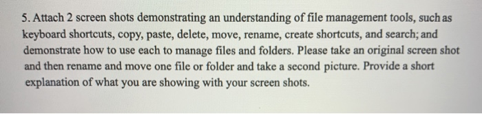 Solved 5 Attach 2 Screen Shots Demonstrating An Chegg