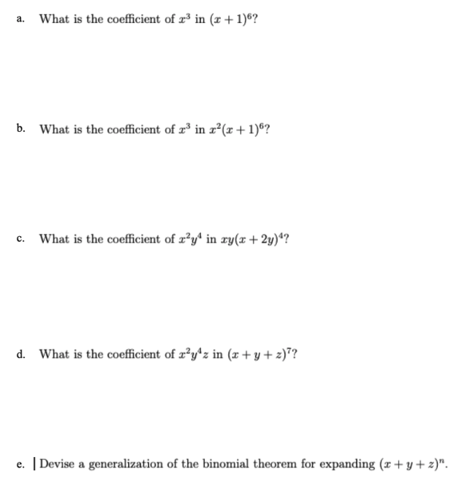 solved-a-what-is-the-coefficient-of-x3-in-x-1-6-b-what-chegg