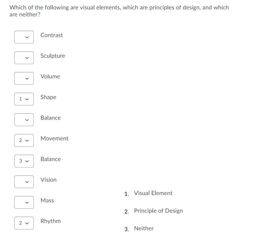 Solved Which Of The Following Are Visual Elements Which Are Chegg Solved Which Of The Following Are Visual Elements Which Are Chegg