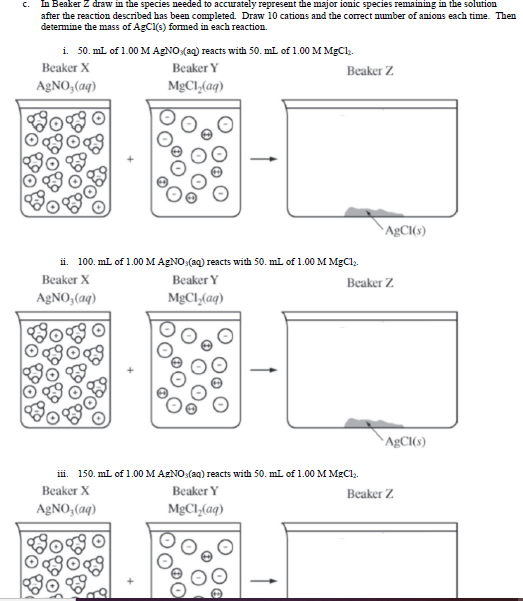 Solved 3. Beaker X contains a solution of AgNO; while Beaker