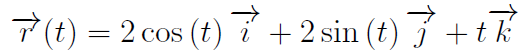 Solved Consider the following helix with vector equation | Chegg.com