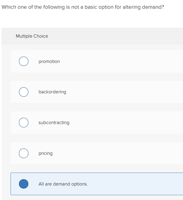 Solved Which one of the following is not a basic option for | Chegg.com