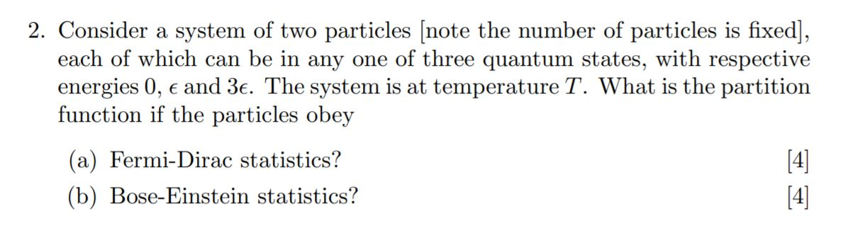 Solved 2. Consider a system of two particles (note the | Chegg.com