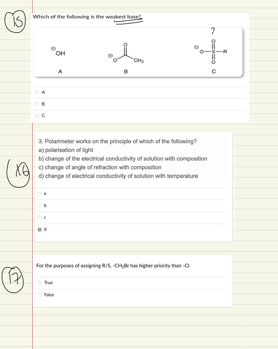 solved-which-of-the-following-is-the-weakest-base-is-oh-fo-chegg