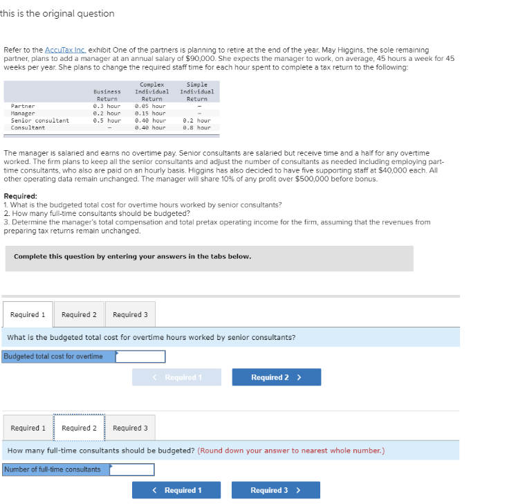 Solved this is the original question Refer to the AccuTax | Chegg.com