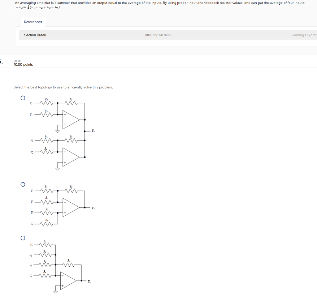 Solved For the op amp circuit shown below, identify the | Chegg.com