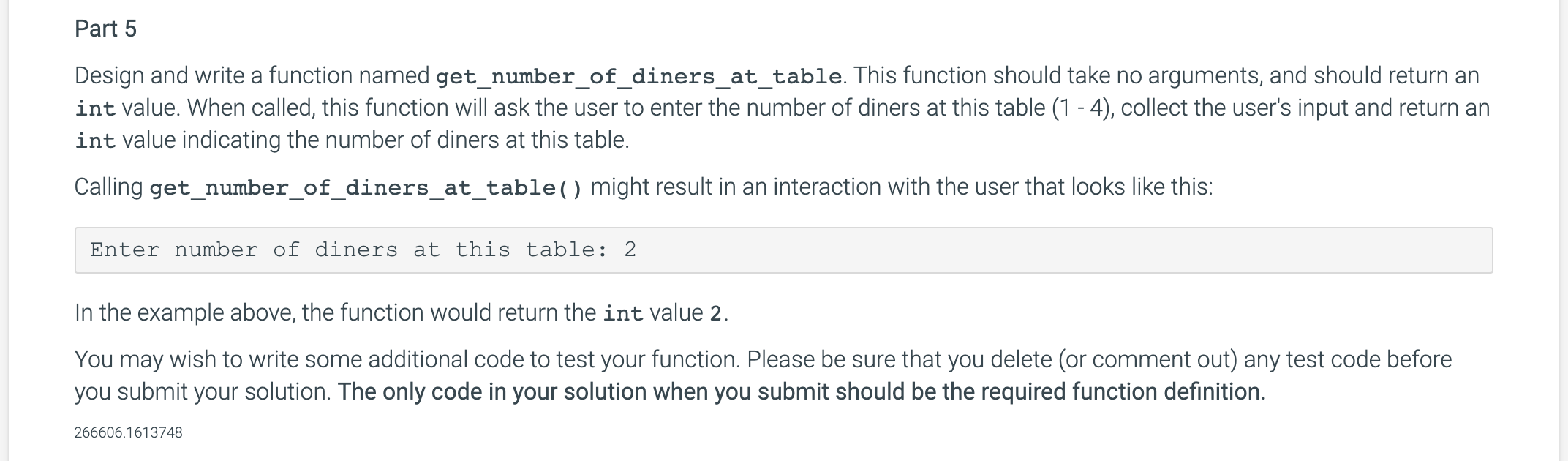 Solved Part 5 Design and write a function named | Chegg.com
