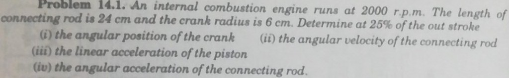 Solved Problem 14.1. An internal combustion engine runs at | Chegg.com