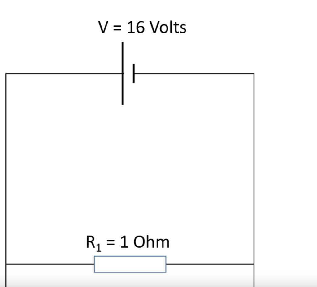 Solved V = 16 Volts R1 = 1 Ohm R2 = 2 Ohm R2 = 3 Ohm For | Chegg.com