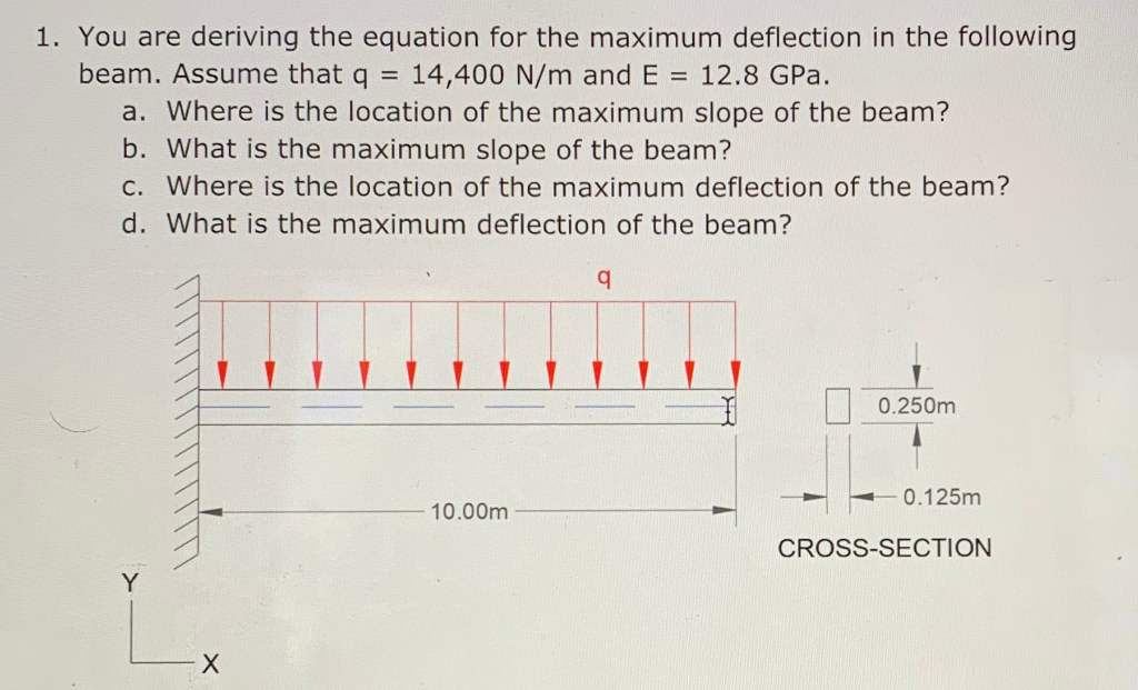 Solved 1. You are deriving the equation for the maximum | Chegg.com