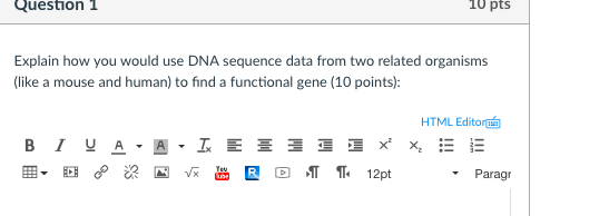 Solved Question 1 10 pts Explain how you would use DNA | Chegg.com