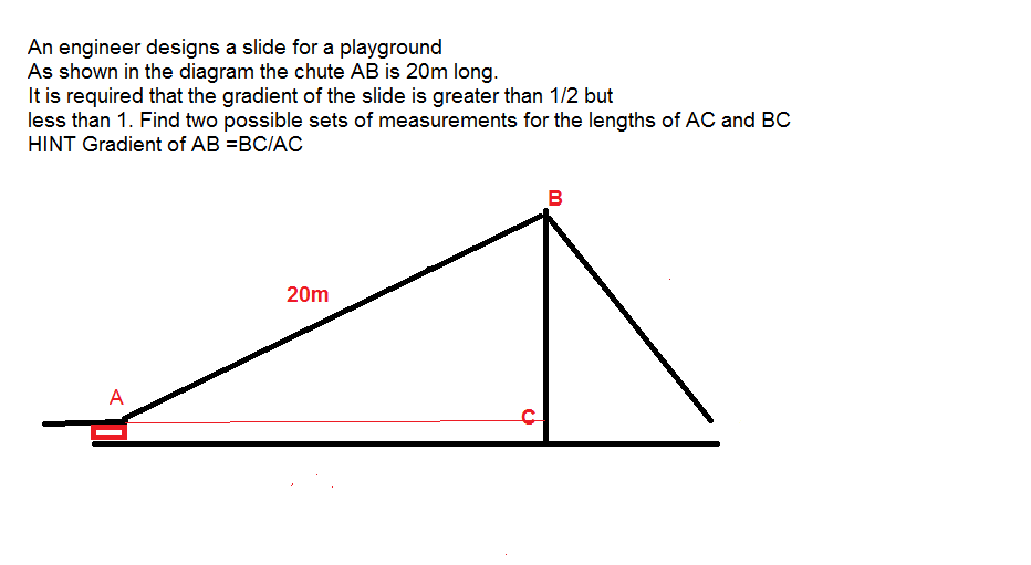 Solved An Engineer Designs A Slide For A Playground As Shown | Chegg.com