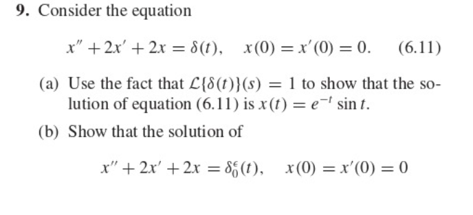 Solved 9. Consider the equation | Chegg.com