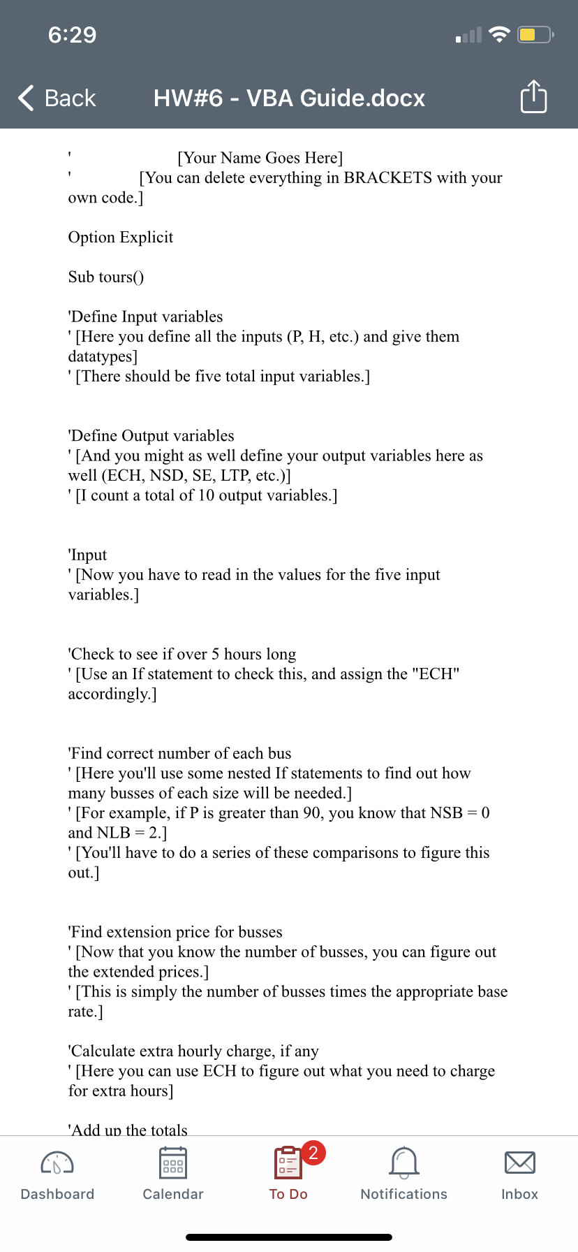 Visual Basic Code. Include a visual basic comment | Chegg.com