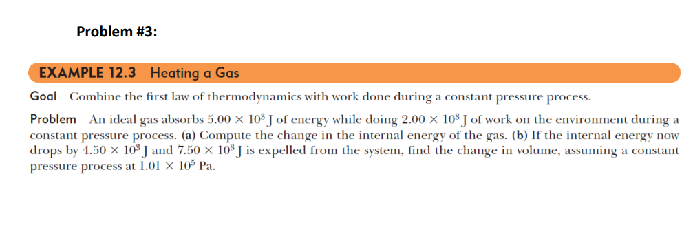 Solved Goal Combine the first law of thermodynamics with | Chegg.com