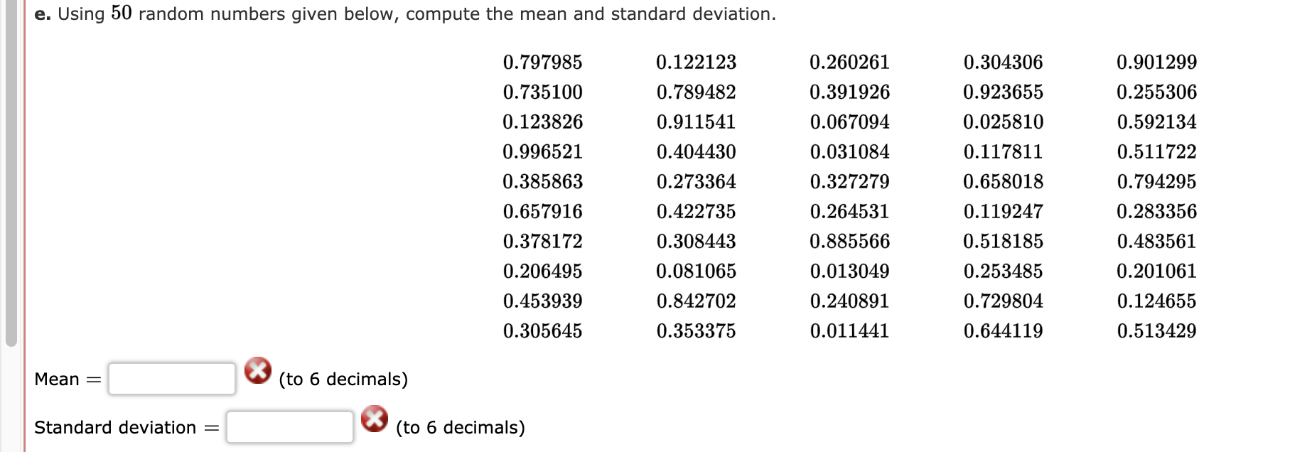 solved-e-using-50-random-numbers-given-below-compute-the-chegg