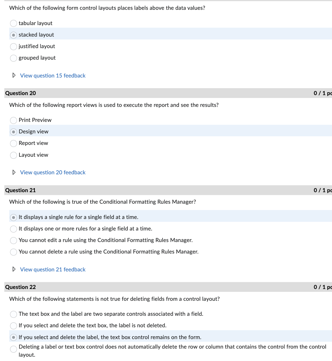 Solved Which of the following form control layouts places | Chegg.com