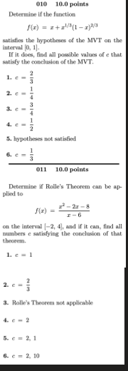 Solved 010 10.0 points Determine if the function f(x) = | Chegg.com