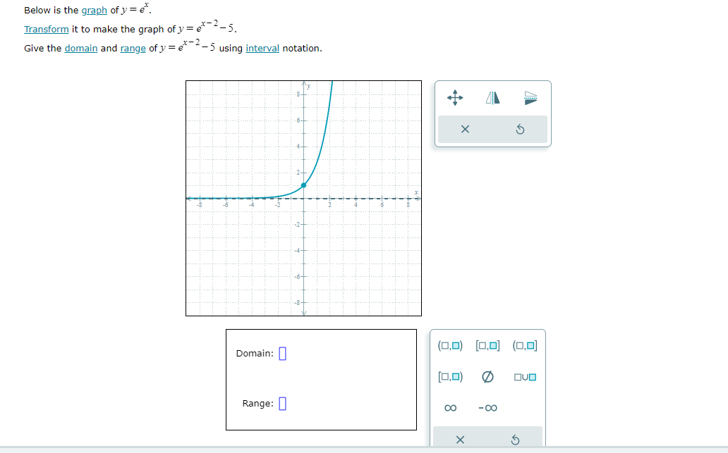 solved-below-is-the-graph-of-y-ex-it-to-make-the-graph-of-chegg