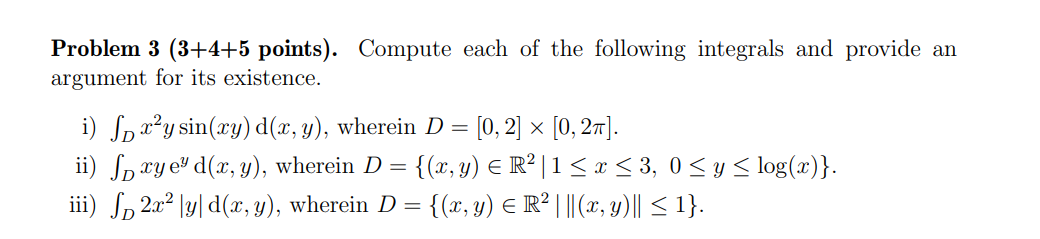 Solved Problem 3(3+4+5 points). Compute each of the | Chegg.com