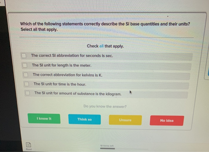 Solved Which of the following statements correctly describe