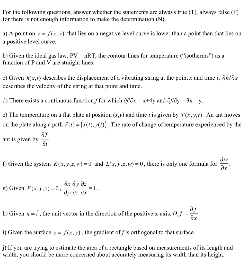 Solved For The Following Questions Answer Whether The St Chegg Com