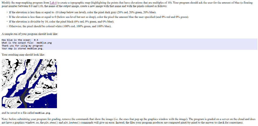 Solved Modily the map-mapking program from Lab 4 to create a | Chegg.com