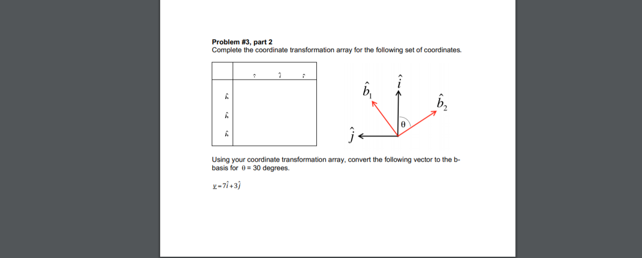 Solved Problem #3, Part 2 Complete The Coordinate | Chegg.com