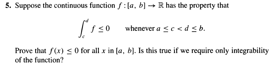 Solved 5. Suppose The Continuous Function F : [a, B] → R Has | Chegg.com