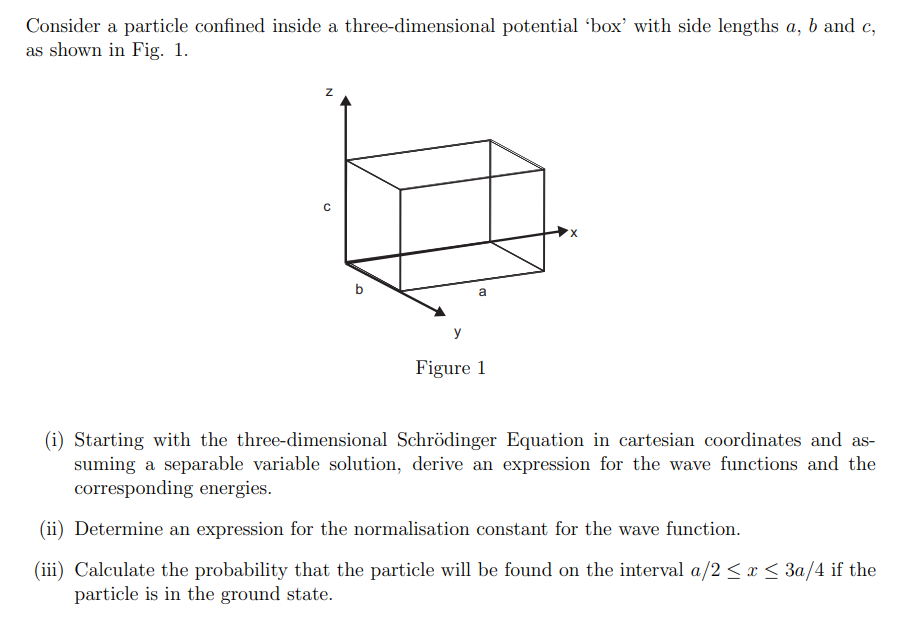 Solved Consider A Particle Confined Inside A | Chegg.com