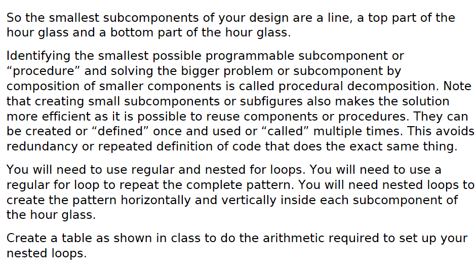 Solved Write a complete Java program called HourGlass that | Chegg.com