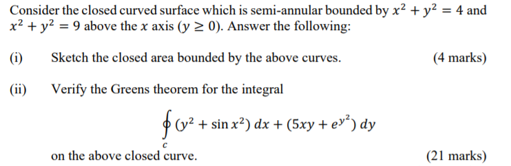 Solved Consider the closed curved surface which is | Chegg.com