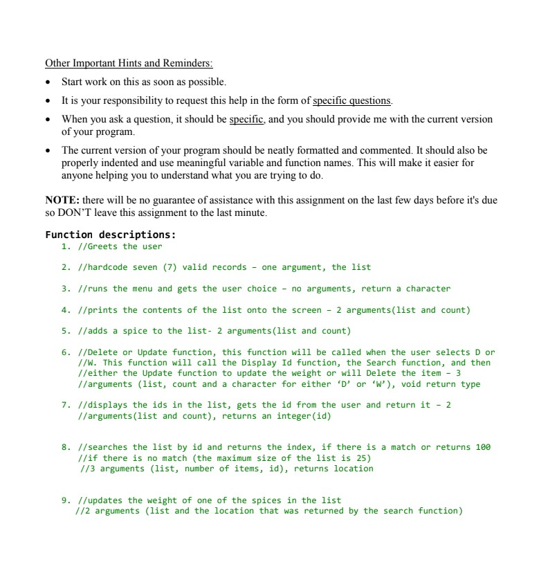 Solved Intro to Programming in C - large program 4 -prog12.c | Chegg.com