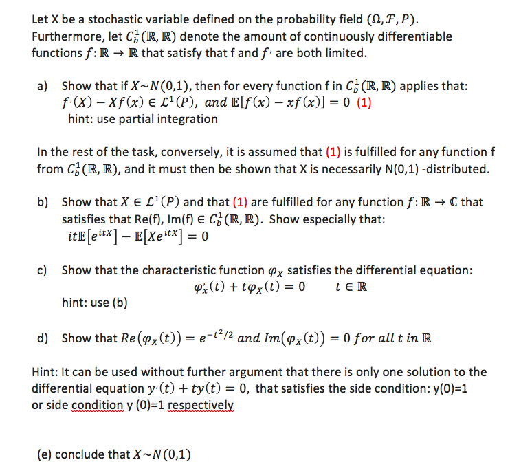 Let X Be A Stochastic Variable Defined On The Prob Chegg Com