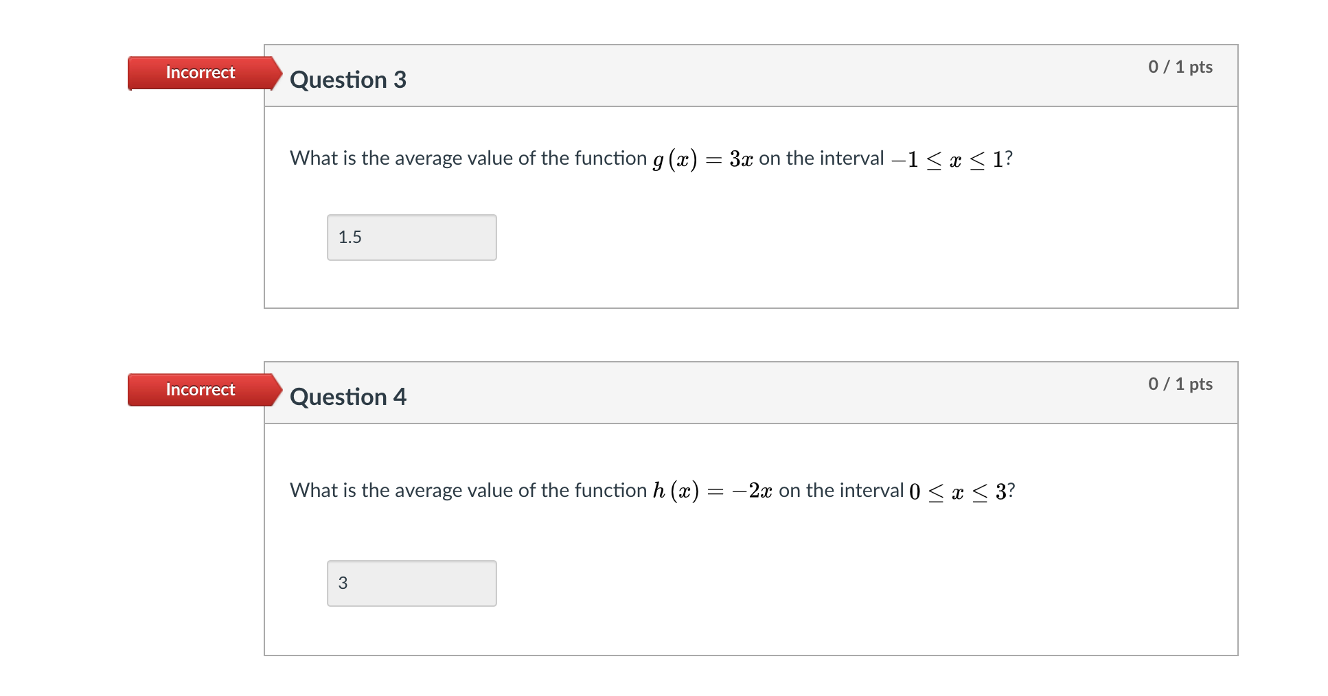 Solved Incorrect 0 / 1 pts Question 1 Review: what is the | Chegg.com