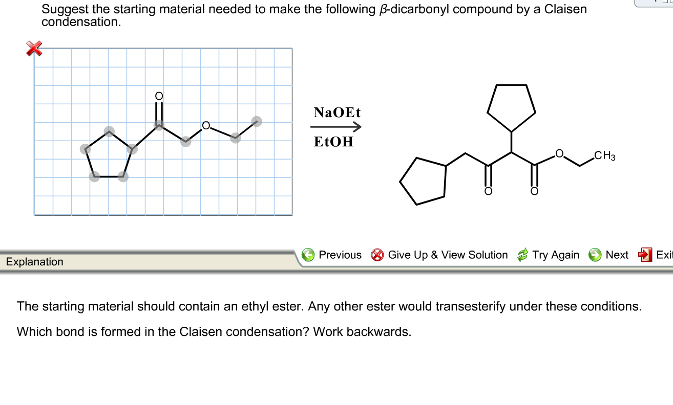 Solved Suggest the starting material needed to make the | Chegg.com