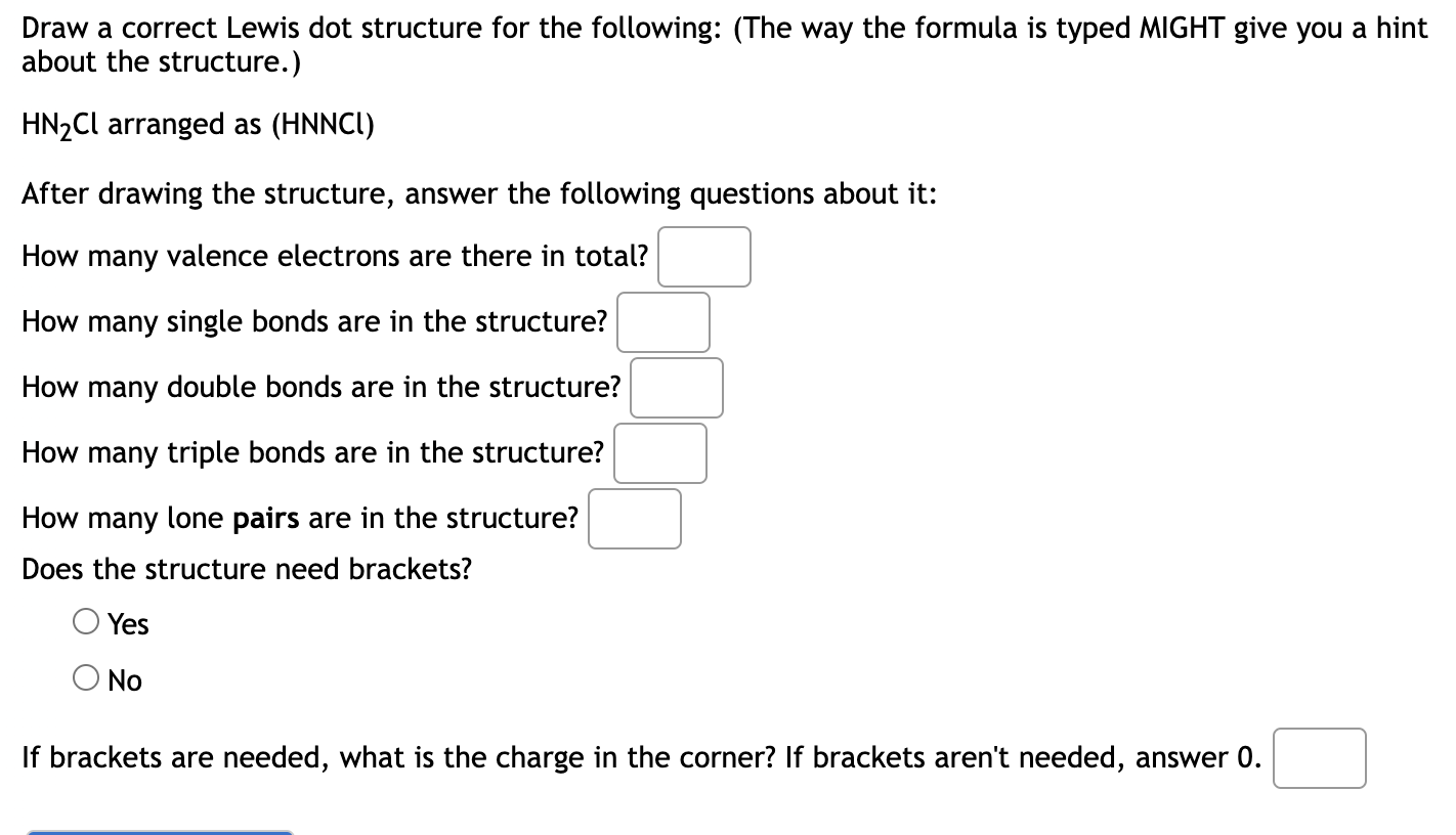 Solved Draw a correct Lewis dot structure for the following: | Chegg.com
