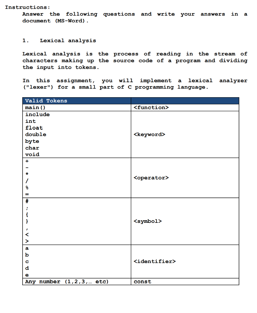 Solved Instructions: Answer the following questions and | Chegg.com