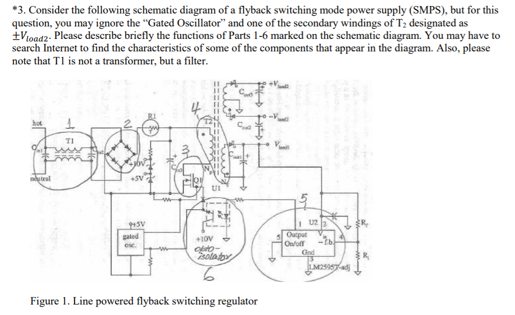 Solved *3. Consider the following schematic diagram of a | Chegg.com