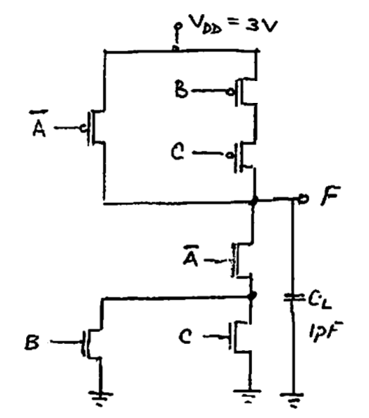 Solved For The Composite CMOS Logic Gate Below, | Chegg.com