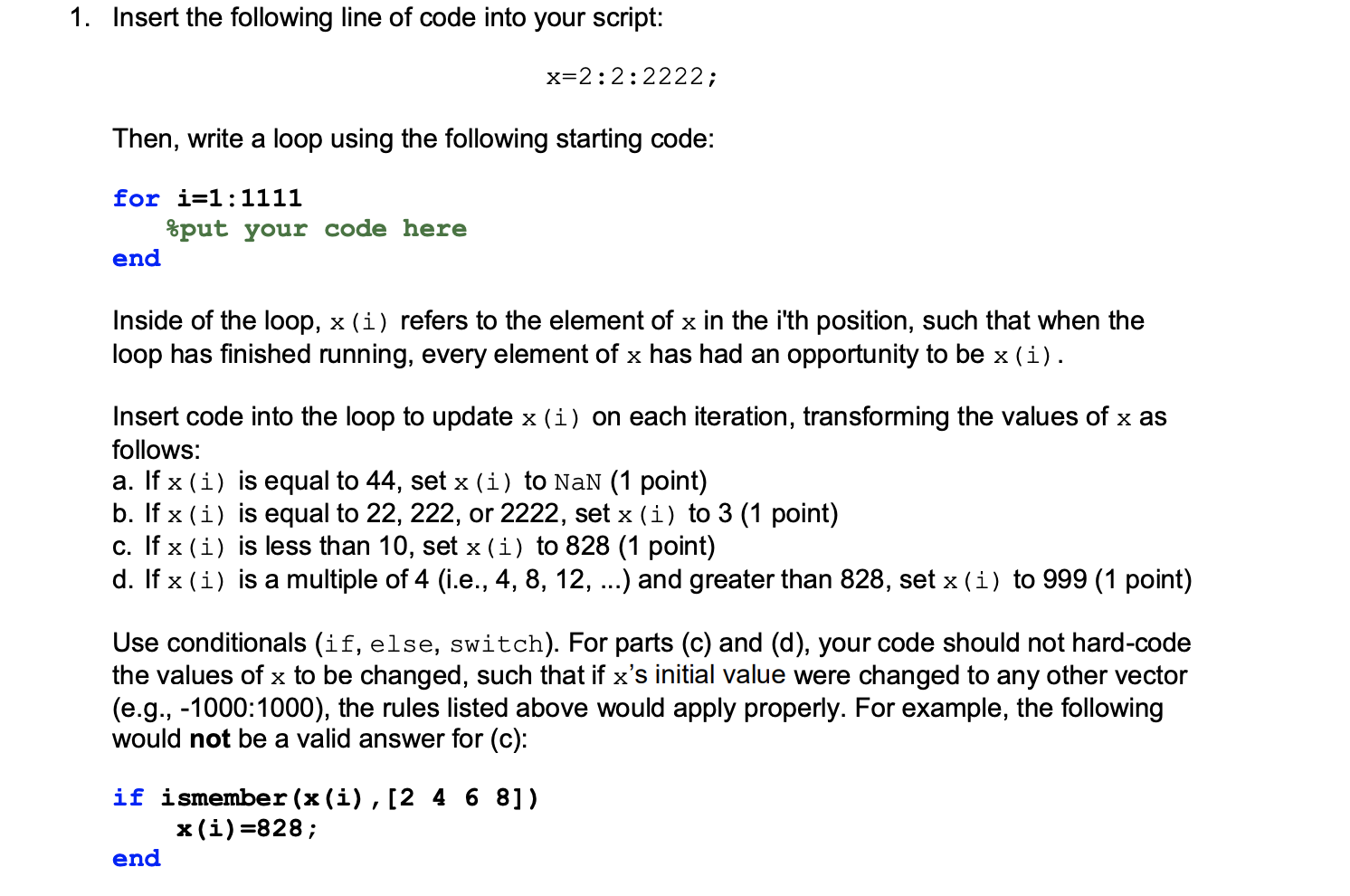 Solved 1. Insert the following line of code into your | Chegg.com
