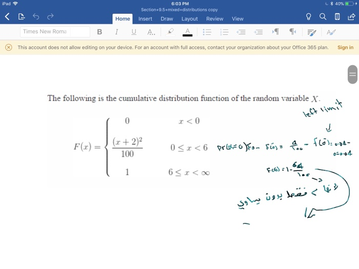 Solved Pad 6:03 PM Section+9.5+mixed+distributions copy くト勺ㄜ | Chegg.com