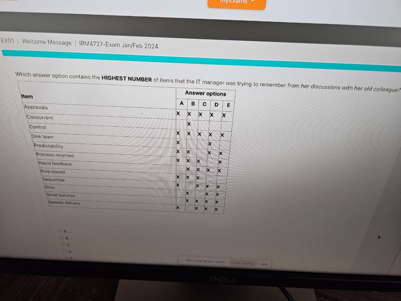 Solved Which Answer Option Contains The HIGHEST NUMBER Of | Chegg.com