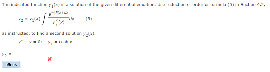 solved-the-indicated-function-y1-x-is-a-solution-of-the-chegg